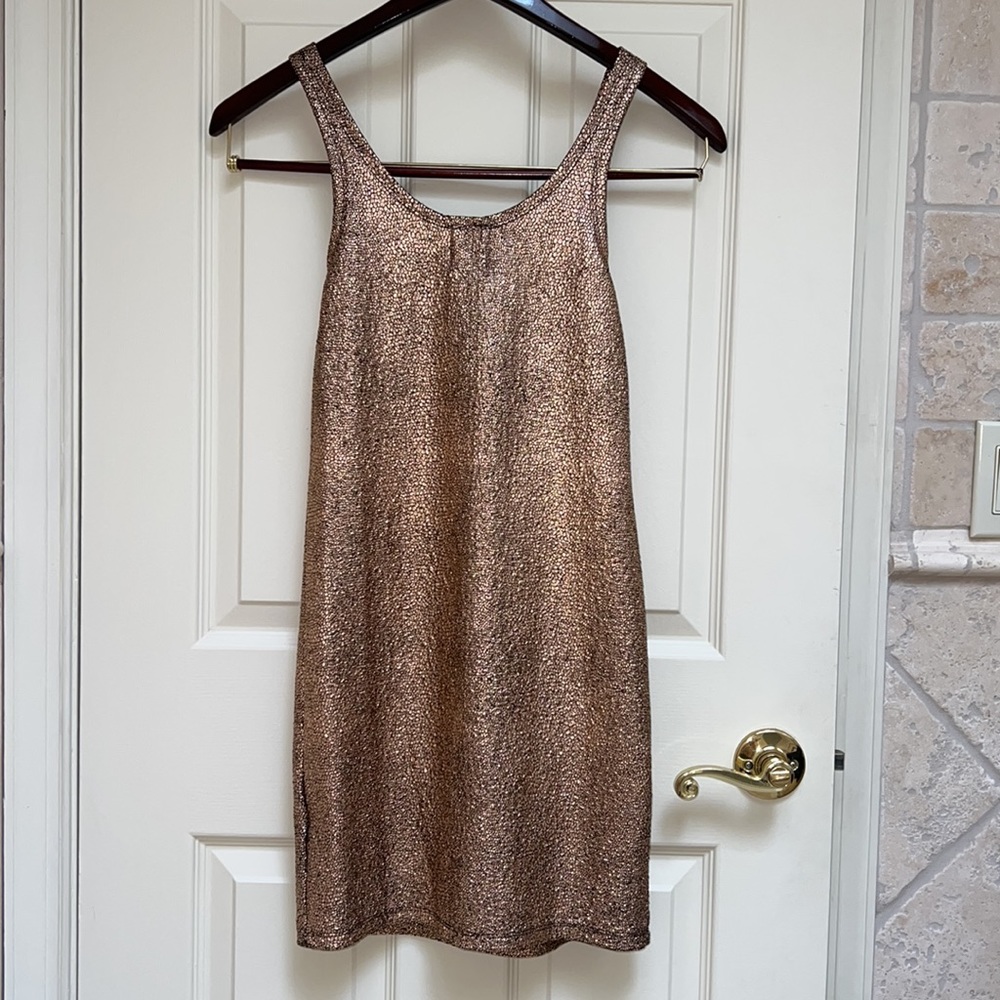Gold Mini Dress - Picture 2 of 5